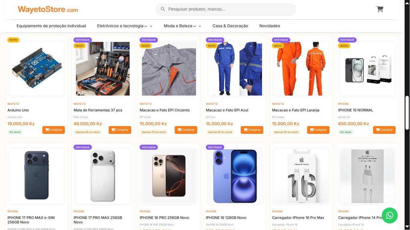 Projecto wayetoStore